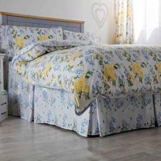 Florals Valance Sheets Belledorm Arabella Country Dream Valance Sheet White (191x137cm)