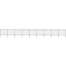 Steel Fences vidaXL Garden Fence with Spear Top 1530x200cm