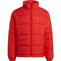 adidas Padded Stand-Up Collar Puffer Jacket - Red