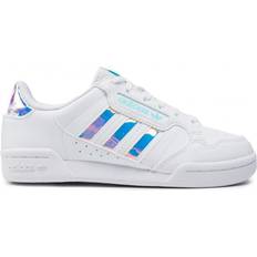 Kinderenschoenen Adidas Junior Continential 80 Stripes - Cloud White/Cloud White/Pulse Aqua