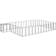 vidaXL Dog Kennel 30.25 m² Steel