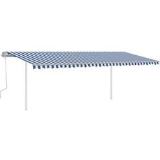 vidaXL Manual Retractable Markise with LED
