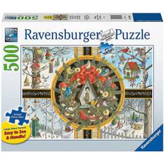 Jigsaw Puzzles Ravensburger Christmas Songbirds 500 Pieces