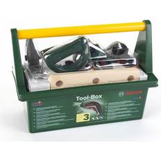 Rollenspel Speelgoed Klein Theo 8345 Bosch tool box I With battery-operated Ixolino cordless screwdriver and numerous accessories such as hammer, saw and much more. I Dimensions: 31 cm x 16.5 cm x 22.5 cm I Toys for children aged 3 and over