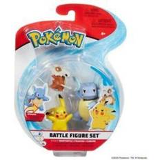Pokémon Wartortle, Pikachu og Cubone figurer