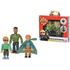 Fireman Sam Brandmand Sam Superhelte m/3 figurer 7,5cm Multi