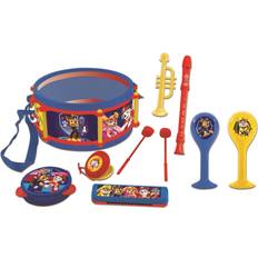 Paw Patrol Giocattoli musicali Lexibook Pat Patrouille Set Di 7 Strumenti Musicali Batteria, Maracas, Nacchere, Armonica, Flauto, Tromba E Tamburello