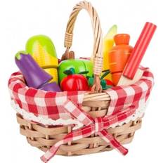 Picnic kurv Small Foot Shopping Kurv med Frugt og Grønt, Delbar