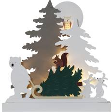 Batteridrevet Julelamper Star Trading Forest Friends Julelampe 38cm