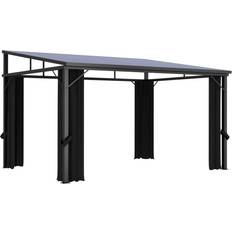 vidaXL Gazebo with Curtain 4.05x2.94 m