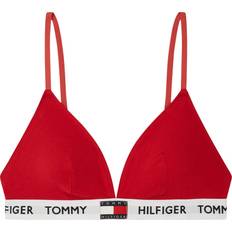 Rojo Sujetadores Tommy Hilfiger Organic Cotton Padded Triangle Bra - Tango Red