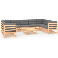 vidaXL 3078144 Loungesæt, 1 borde inkl. 9 sofaer