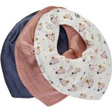 Dregellappar Pippi Bandana Bib Blue Granite 3-pack