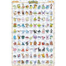 Poster Pokémon Poster Johto Region #152-251