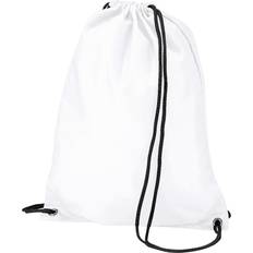 White Gymsacks BagBase Budget Gymsac 2-pack - White