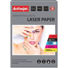 Laser Fotopapir ActiveJet Paper Mat A4 110g/m² 100stk