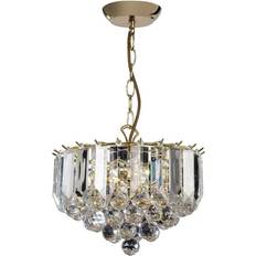 Crystal Chandelier Ceiling Lamps Endon Lighting Fargo Pendant Lamp 30.5cm