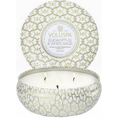 Eukalyptus Tuoksukynttilät Voluspa Eucalyptus & White Sage 3 Wick Tin