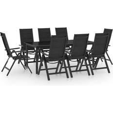 vidaXL 3070642 Matgrupp, 1 Bord inkl. 8 Stolar