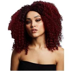 Rød Lange parykker Smiffys Fever Lizzo Wig Plum