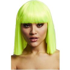 Grøn Korte parykker Kostumer Smiffys Fever Lola Wig Neon Lime