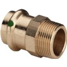 VIEGA Raccord droit bronze à sertir Femelle Mâle fixe à visser 12x17 15