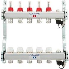 Salus Gulvvarme Salus gulvvarmemanifold 7-kreds med flowmeter