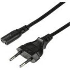 LogiLink El- & Installationskablar LogiLink Apparatkabel Euro C7 Svart 3m