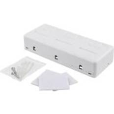 Vr box Deltaco Surface mount box for Keystone, 6 ports, white