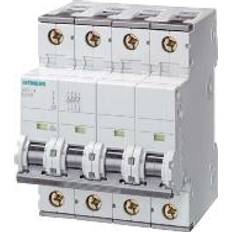 Siemens Automatsikring B 6A, 3 polet nul B-karakteristik 6kA kortslutnignsbrydeevne 400V AC/DC, 72 mm bred