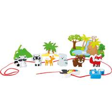 Small Foot Baby speelgoed Small Foot Houten safari speelgoed set 12-delig