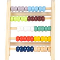 Small Foot 11168 Abacus "Educate" made of wood, with 5 rows of 10 beads each, for adding and subtracting, from 6 years on