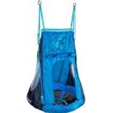 Spielplätze Hudora Cosmos 90 Nest Swing with Tent and LED Lighting, Blue/Black