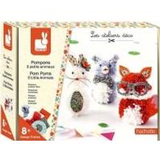 Janod Pom Poms 3 Little Animals