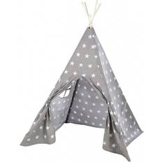 Teepee tent for kids Roba Little Stars Play Tent, Children's Play Tent with Floor Mat and Carry Bag, Indian Tent for Girls and Boys, Wigwam for Children's Room, Outdoor Teepee Tent