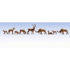 Noch Deers, Figurer, 9 stk, Brun, N (1:160) 18 g