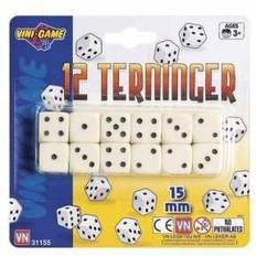 Terninger 12stk på kort