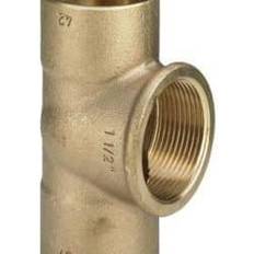 VIEGA T-stykke 28 X 1/2" X 28 Mm Rødgods
