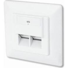 CAT 6 wall outlet, flush mount