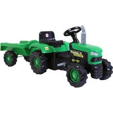 Dolu Ride On Tractor with Trailer Green