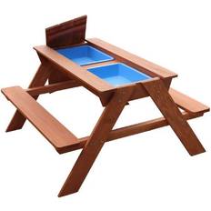 Sunny Dave Sand & Water Picnic Table Brown