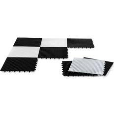 Rolly Toys Schack- och dammfält 15 cm svartvitt 64 delar