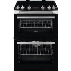 Zanussi ZCV66078XA Stainless Steel, Black