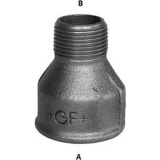 +GF+ Vand & Afløb +GF+ Sort spidsmuffe, 1¼ x ½