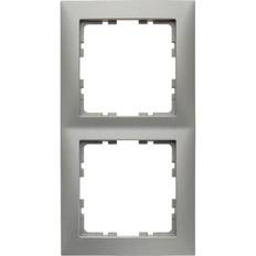 Berker Installationsmaterial Berker Hager 10129939 Kombinationsram silver 2-fack