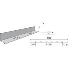 Wibe Skilleplade 39/55 FZS (1,75M)