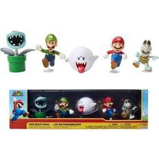 Mario 6cm JAKKS Pacific Super Mario Boo 6cm Figurine 5-pack Boxset Exclusive (400872)