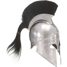 Cappelli vidaXL Greek Warrior Helmet Antique Replica Larp Silver Steel