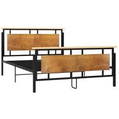 vidaXL Bed Frame Metal Mdf 90cm Sängram 140X200cm