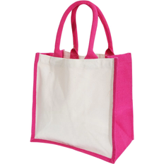 Westford Mill Printers Midi Jute Bag 2-pack - Fuchsia